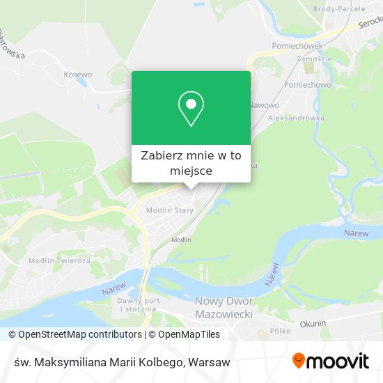 Mapa św. Maksymiliana Marii Kolbego