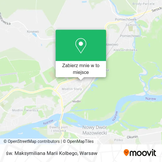 Mapa św. Maksymiliana Marii Kolbego