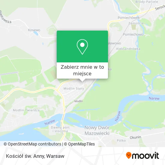 Mapa Kościół św. Anny