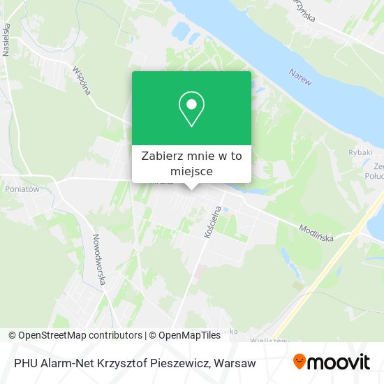 Mapa PHU Alarm-Net Krzysztof Pieszewicz