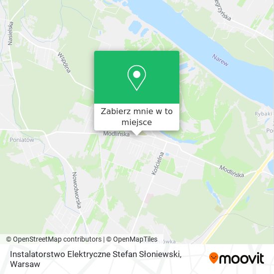 Mapa Instalatorstwo Elektryczne Stefan Słoniewski