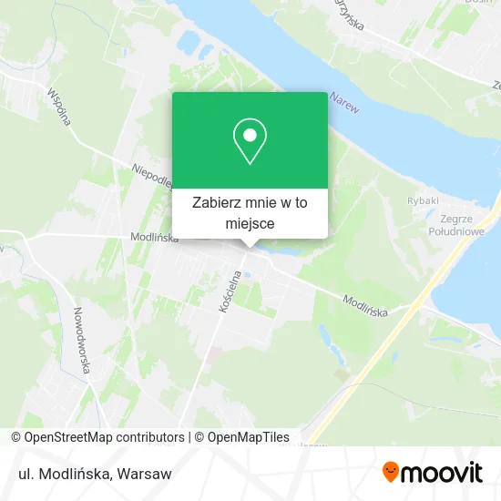 Mapa ul. Modlińska