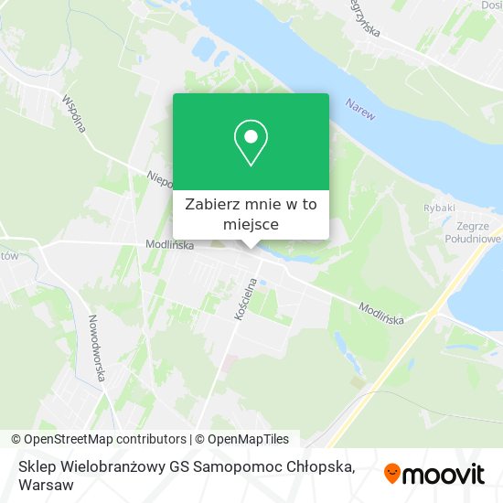 Mapa Sklep Wielobranżowy GS Samopomoc Chłopska