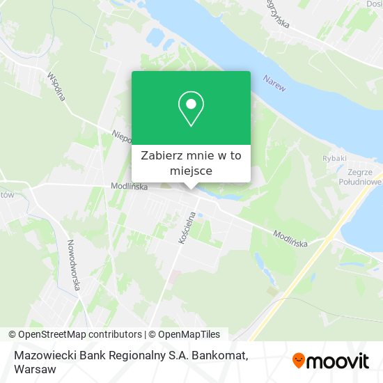 Mapa Mazowiecki Bank Regionalny S.A. Bankomat