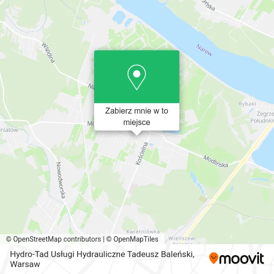 Mapa Hydro-Tad Usługi Hydrauliczne Tadeusz Baleński