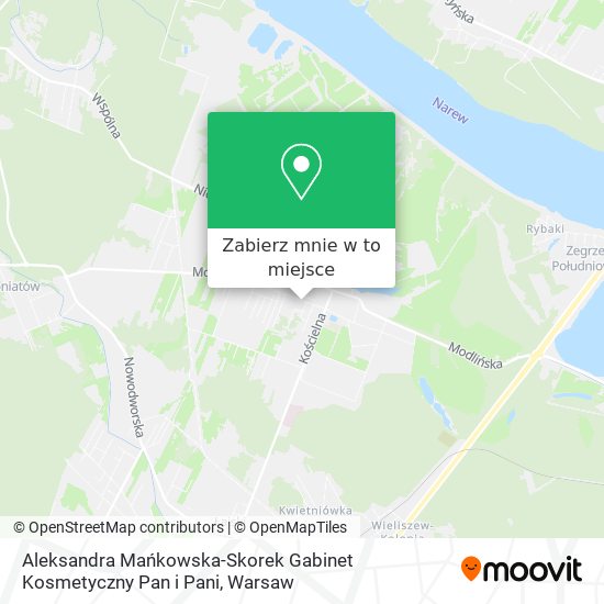 Mapa Aleksandra Mańkowska-Skorek Gabinet Kosmetyczny Pan i Pani