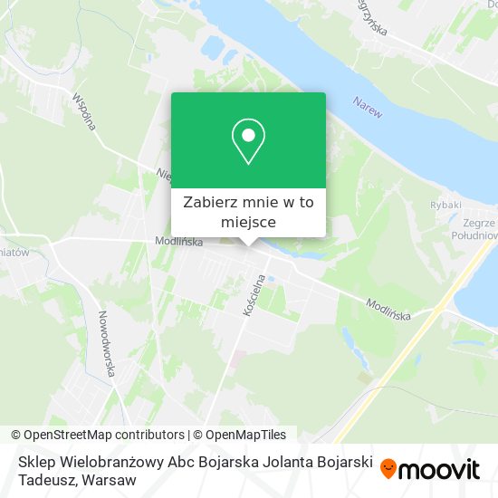 Mapa Sklep Wielobranżowy Abc Bojarska Jolanta Bojarski Tadeusz