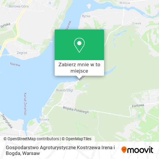 Mapa Gospodarstwo Agroturystyczne Kostrzewa Irena i Bogda