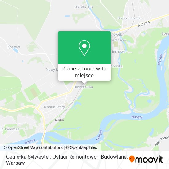 Mapa Cegiełka Sylwester. Usługi Remontowo - Budowlane