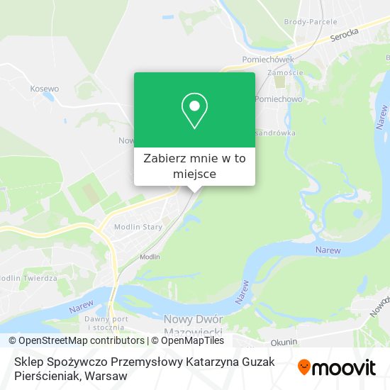 Mapa Sklep Spożywczo Przemysłowy Katarzyna Guzak Pierścieniak