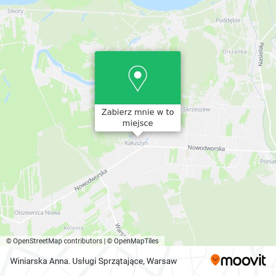 Mapa Winiarska Anna. Usługi Sprzątające