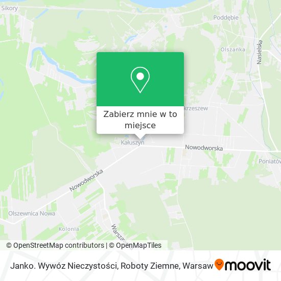 Mapa Janko. Wywóz Nieczystości, Roboty Ziemne