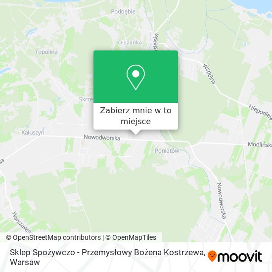 Mapa Sklep Spożywczo - Przemysłowy Bożena Kostrzewa