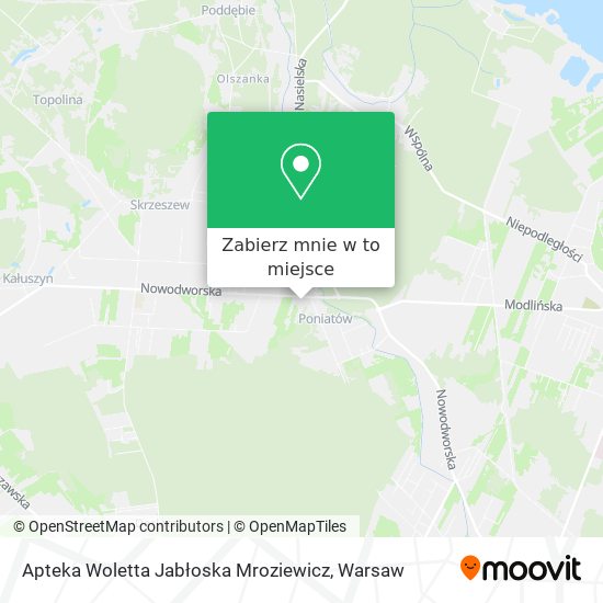 Mapa Apteka Woletta Jabłoska Mroziewicz