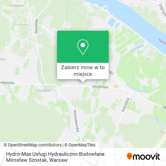 Mapa Hydro-Max Usługi Hydrauliczno-Budowlane Mirosław Szostak