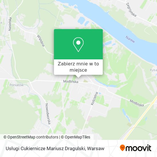 Mapa Usługi Cukiernicze Mariusz Dragulski