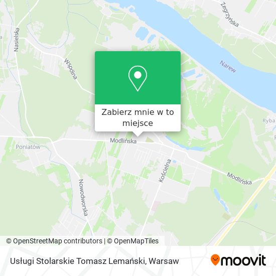 Mapa Usługi Stolarskie Tomasz Lemański