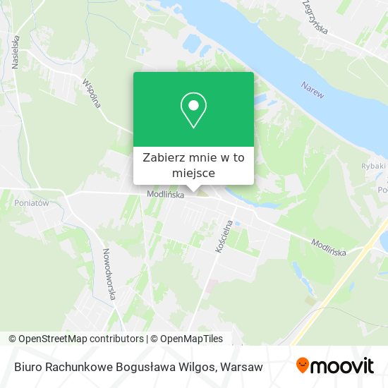 Mapa Biuro Rachunkowe Bogusława Wilgos