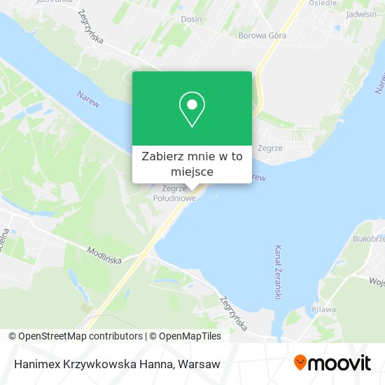 Mapa Hanimex Krzywkowska Hanna