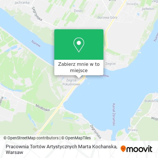 Mapa Pracownia Tortów Artystycznych Marta Kochanska