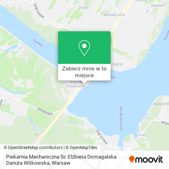 Mapa Piekarnia Mechaniczna Sc Elżbieta Domagalska Danuta Witkowska