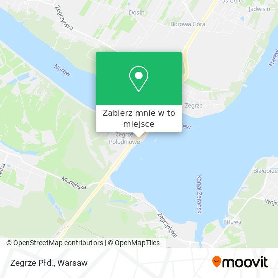 Mapa Zegrze Płd.