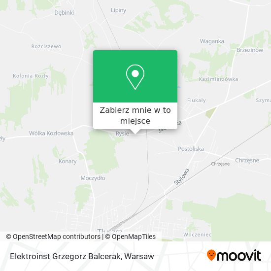 Mapa Elektroinst Grzegorz Balcerak