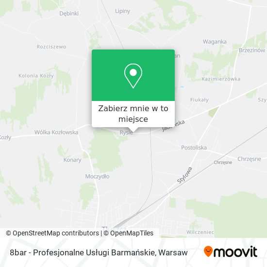 Mapa 8bar - Profesjonalne Usługi Barmańskie