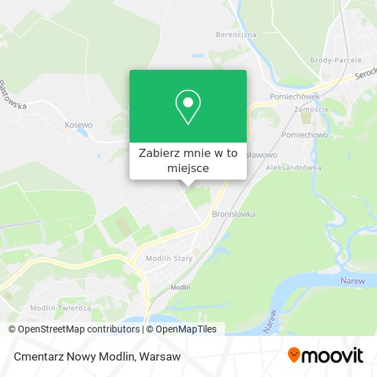 Mapa Cmentarz Nowy Modlin