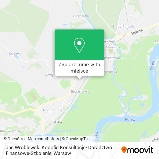 Mapa Jan Wróblewski Kodofis Konsultacje- Doradztwo Finansowe-Szkolenie