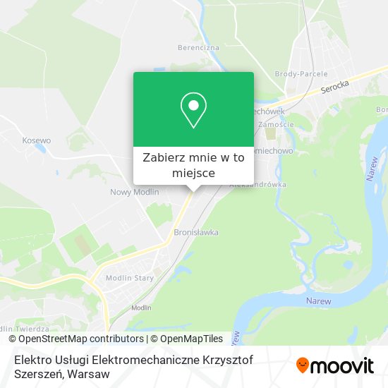 Mapa Elektro Usługi Elektromechaniczne Krzysztof Szerszeń