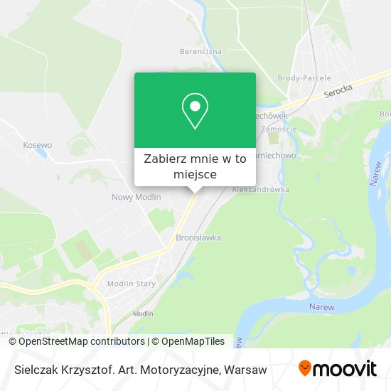 Mapa Sielczak Krzysztof. Art. Motoryzacyjne