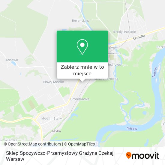 Mapa Sklep Spożywczo-Przemysłowy Grażyna Czekaj