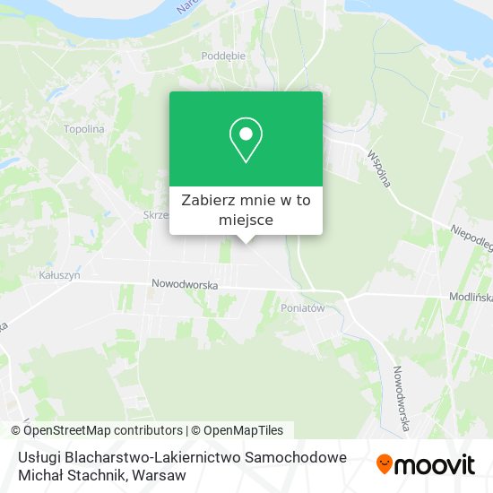 Mapa Usługi Blacharstwo-Lakiernictwo Samochodowe Michał Stachnik