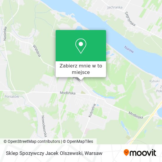 Mapa Sklep Spozywczy Jacek Olszewski