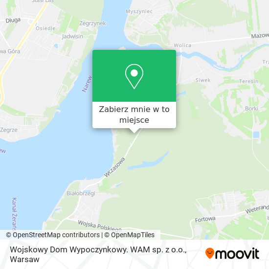 Mapa Wojskowy Dom Wypoczynkowy. WAM sp. z o.o.