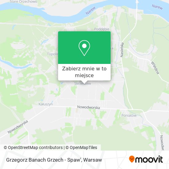 Mapa Grzegorz Banach Grzech - Spaw'