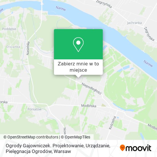 Mapa Ogrody Gajowniczek. Projektowanie, Urządzanie, Pielęgnacja Ogrodów