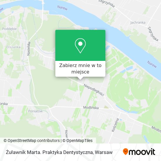 Mapa Żuławnik Marta. Praktyka Dentystyczna