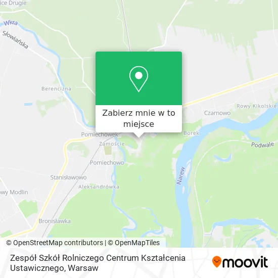 Mapa Zespół Szkół Rolniczego Centrum Kształcenia Ustawicznego