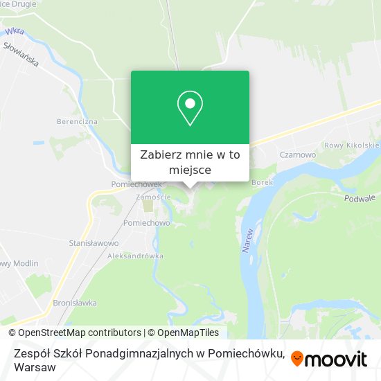 Mapa Zespół Szkół Ponadgimnazjalnych w Pomiechówku