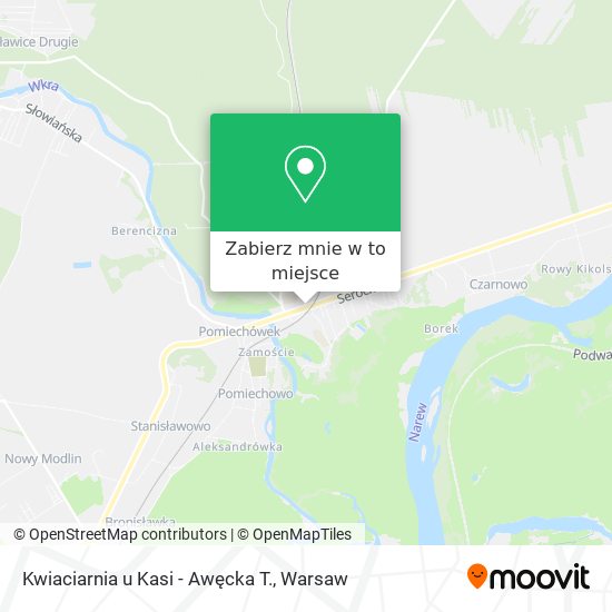 Mapa Kwiaciarnia u Kasi - Awęcka T.