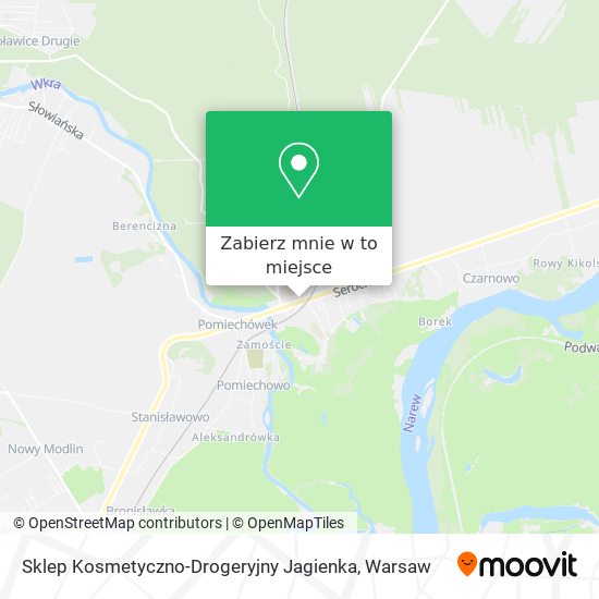 Mapa Sklep Kosmetyczno-Drogeryjny Jagienka