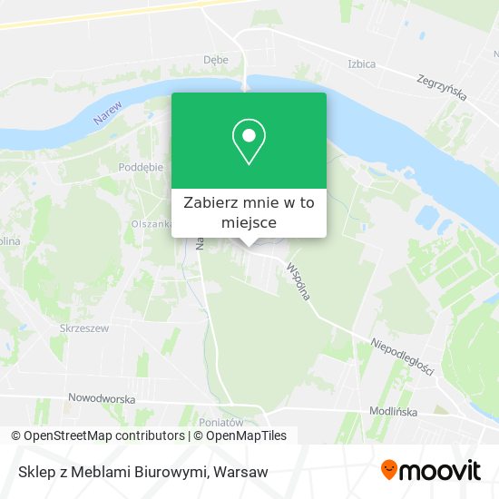 Mapa Sklep z Meblami Biurowymi