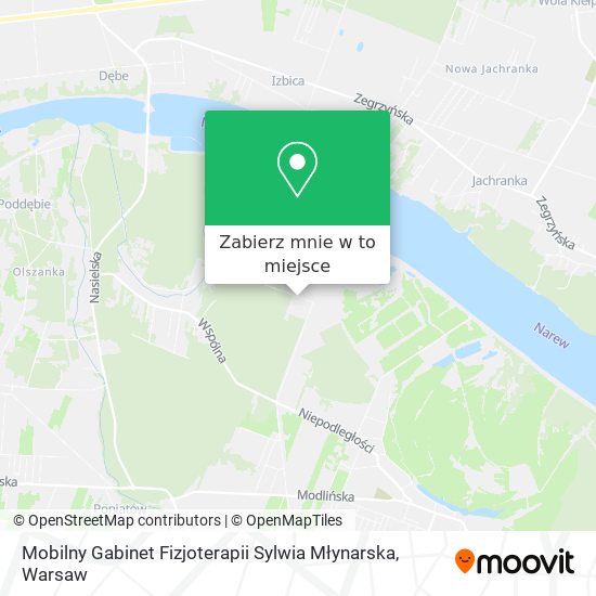 Mapa Mobilny Gabinet Fizjoterapii Sylwia Młynarska