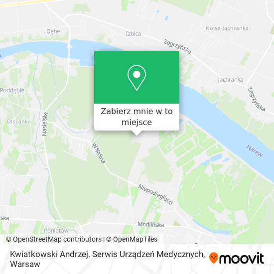 Mapa Kwiatkowski Andrzej. Serwis Urządzeń Medycznych