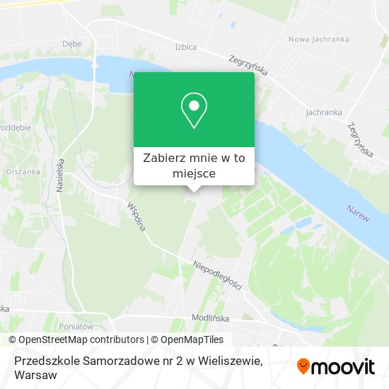 Mapa Przedszkole Samorzadowe nr 2 w Wieliszewie