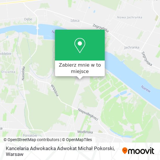 Mapa Kancelaria Adwokacka Adwokat Michał Pokorski