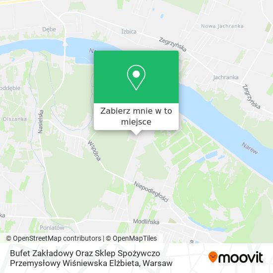 Mapa Bufet Zakładowy Oraz Sklep Spożywczo Przemysłowy Wiśniewska Elżbieta