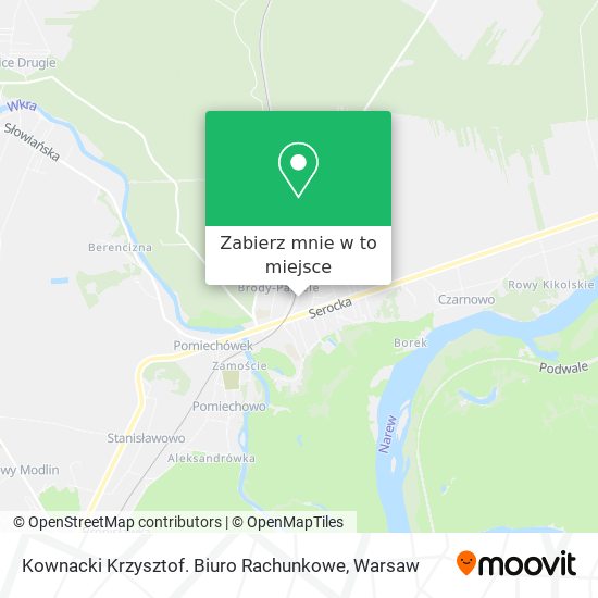 Mapa Kownacki Krzysztof. Biuro Rachunkowe